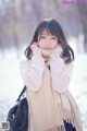 Coser@周叽是可爱兔兔 Vol.028: 雪景JK (15 photos) P15 No.48fcf5